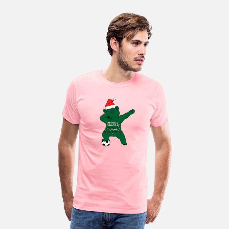 Soccer Boy Dabbing Polar Bear Christmas Hat