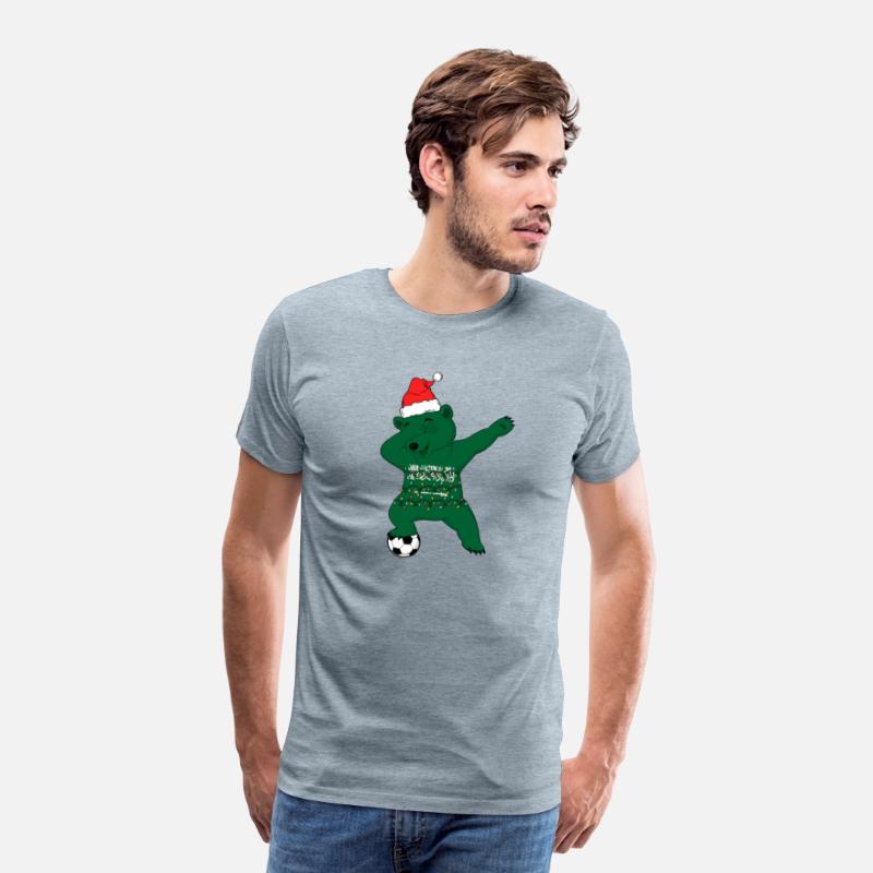Soccer Boy Dabbing Polar Bear Christmas Hat