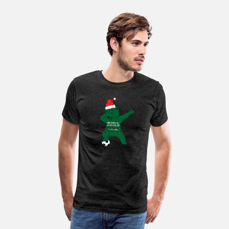 Soccer Boy Dabbing Polar Bear Christmas Hat