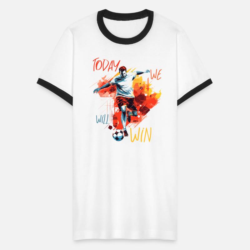 Soccer Striker in Action, Motivational Quote