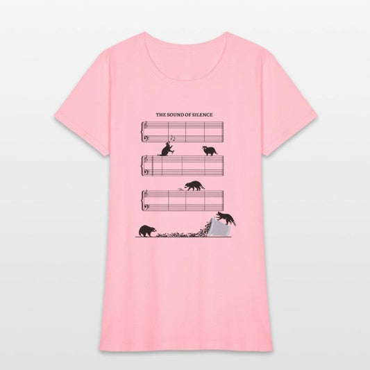 Sound Of Silence - Empty sheet music and raccoons