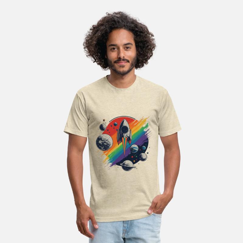 space travel colorful