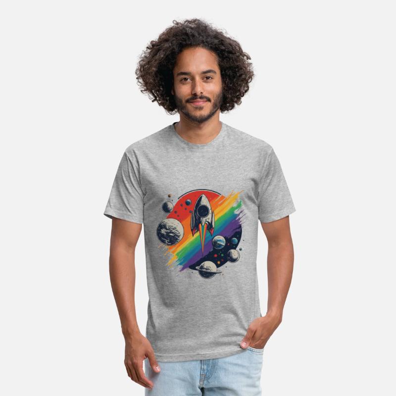 space travel colorful