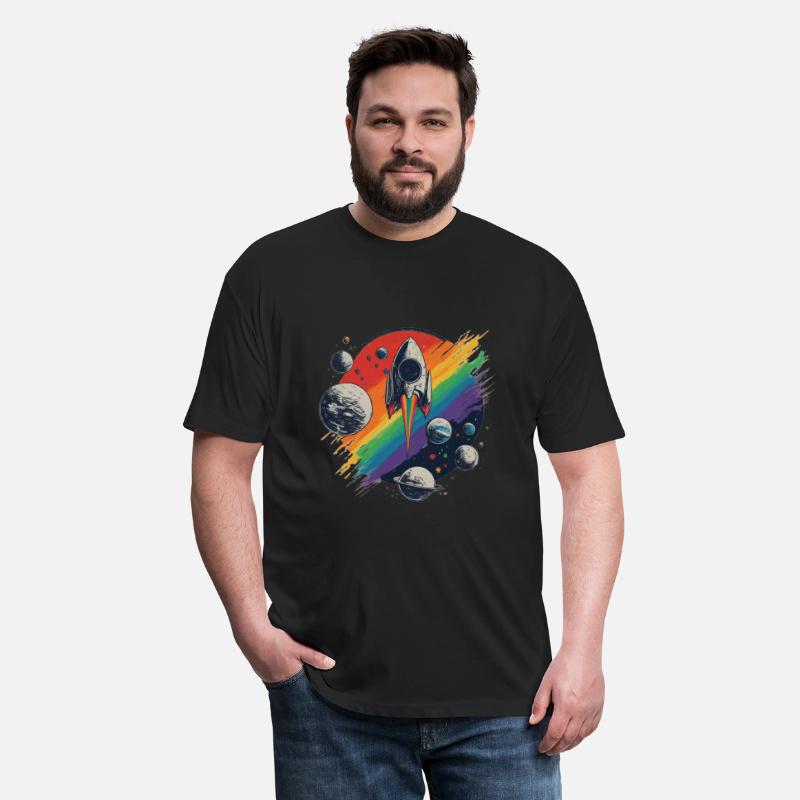 space travel colorful