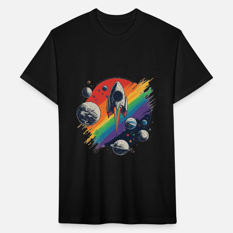 space travel colorful