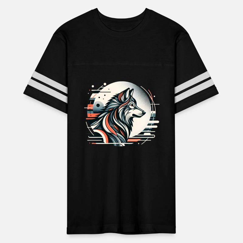 Stylized Wolf Portrait Art