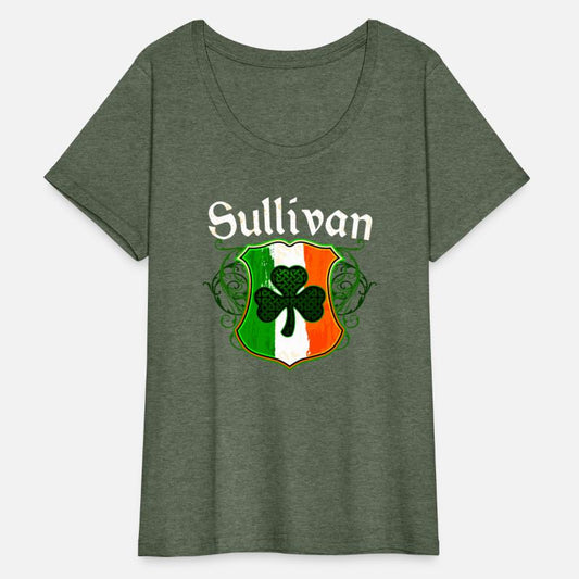 Sullivan Irish Surname Ireland Flag Shamrock