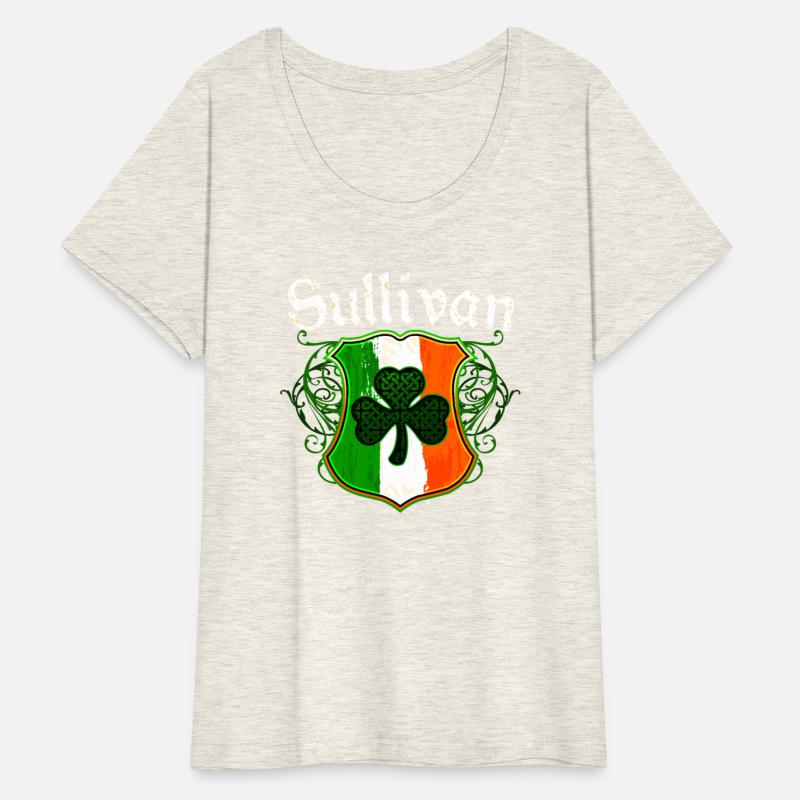Sullivan Irish Surname Ireland Flag Shamrock