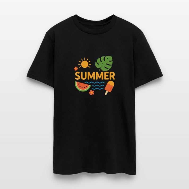 Summer Vibes: Fun Ice Cream & Beach Design