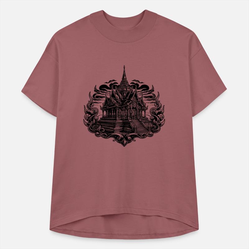 Sunset Behind Exotic Thailand Temple