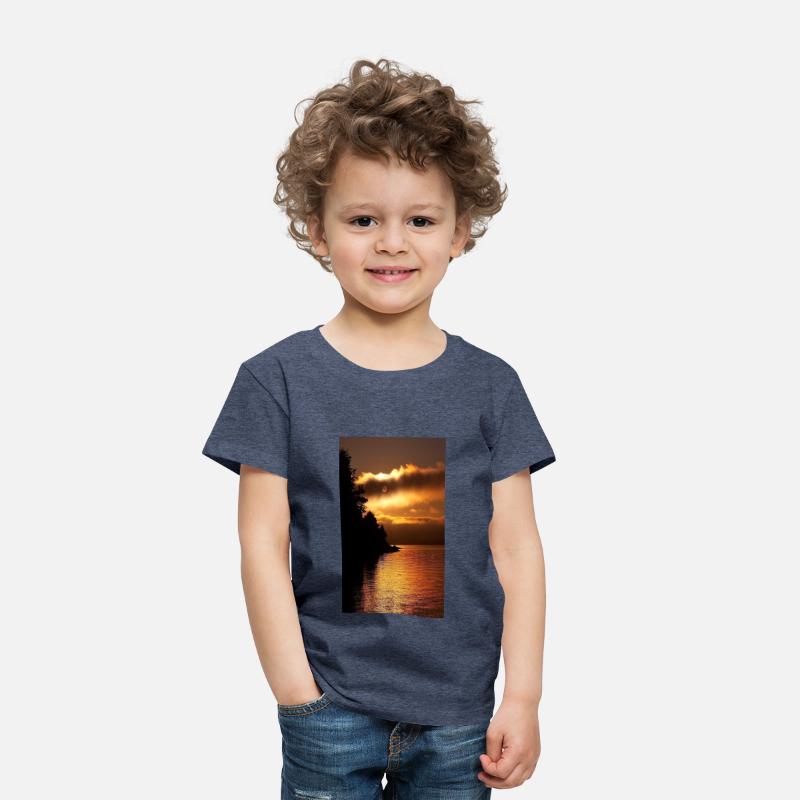 Sunset Over Serene Lake Scene