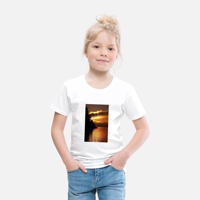 Sunset Over Serene Lake Scene