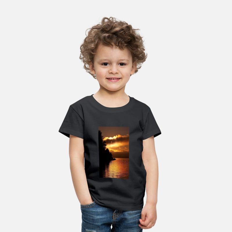 Sunset Over Serene Lake Scene