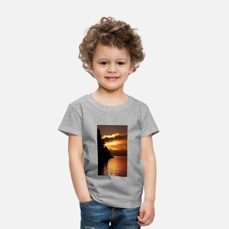 Sunset Over Serene Lake Scene