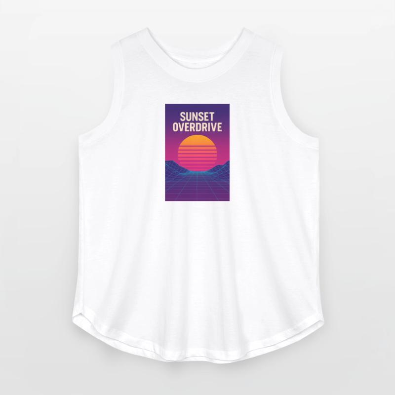Sunset Overdrive – Vaporwave Summer Vibes Tee