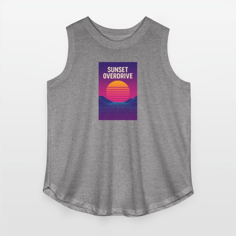 Sunset Overdrive – Vaporwave Summer Vibes Tee