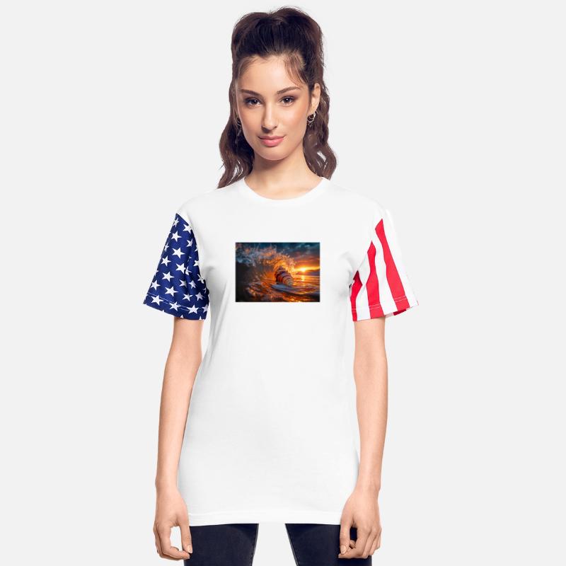 Sunset Wave & Seashell Symphony