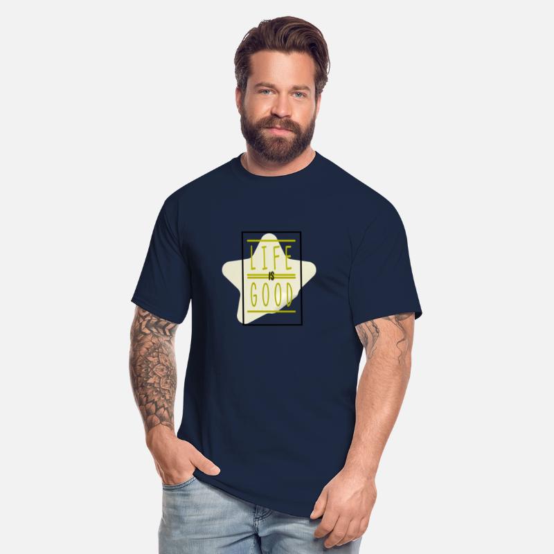 Super soft tee with "Natural Rhythm" design. Garme