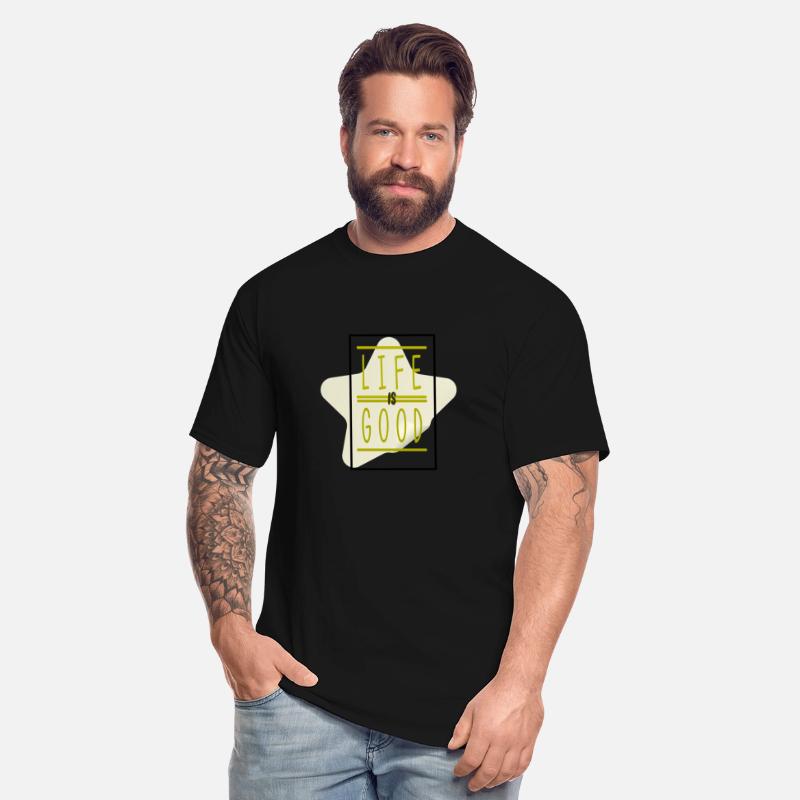 Super soft tee with "Natural Rhythm" design. Garme