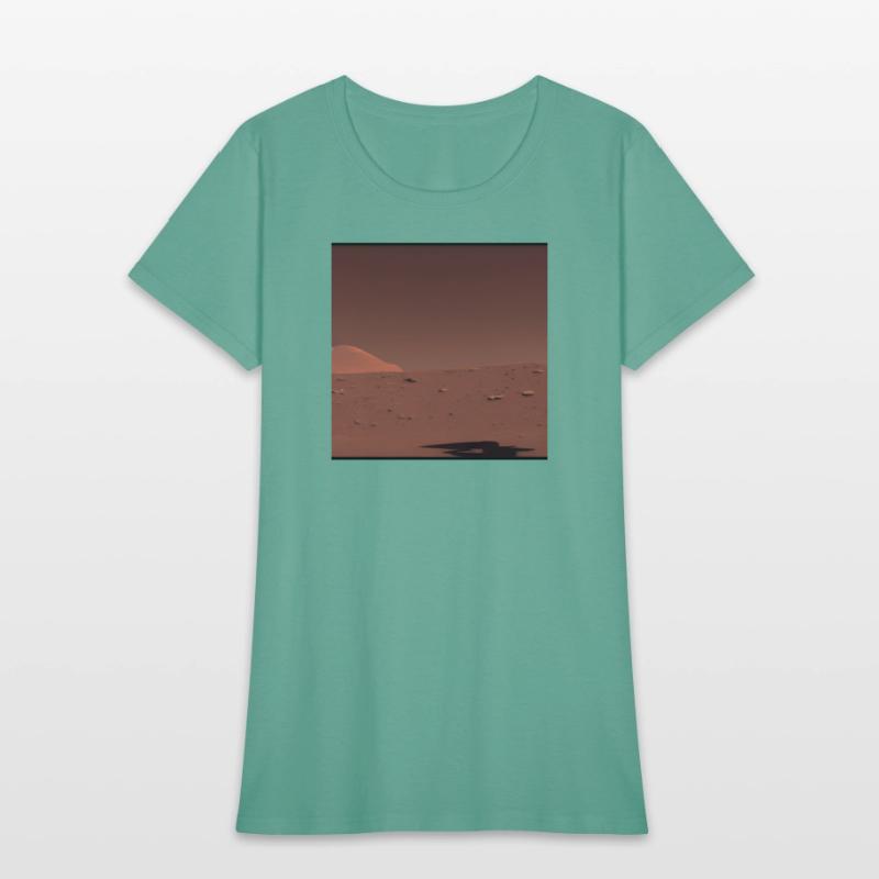 Surface of Mars Mysterious Shadow Abstract