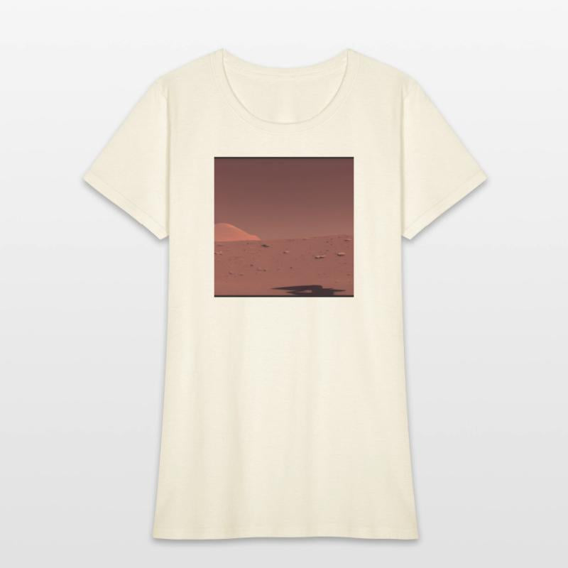 Surface of Mars Mysterious Shadow Abstract