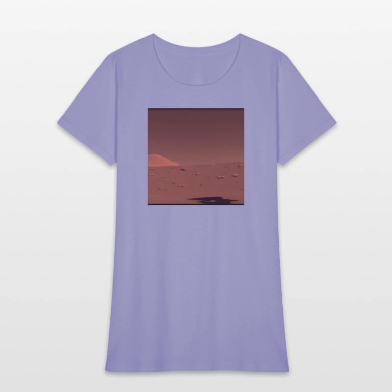 Surface of Mars Mysterious Shadow Abstract