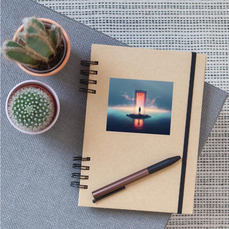 “Surreal Emergency Exit  Minimalist Conceptual Art