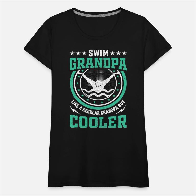 Swim Grandpa - Vintage Circle Swimmer Design