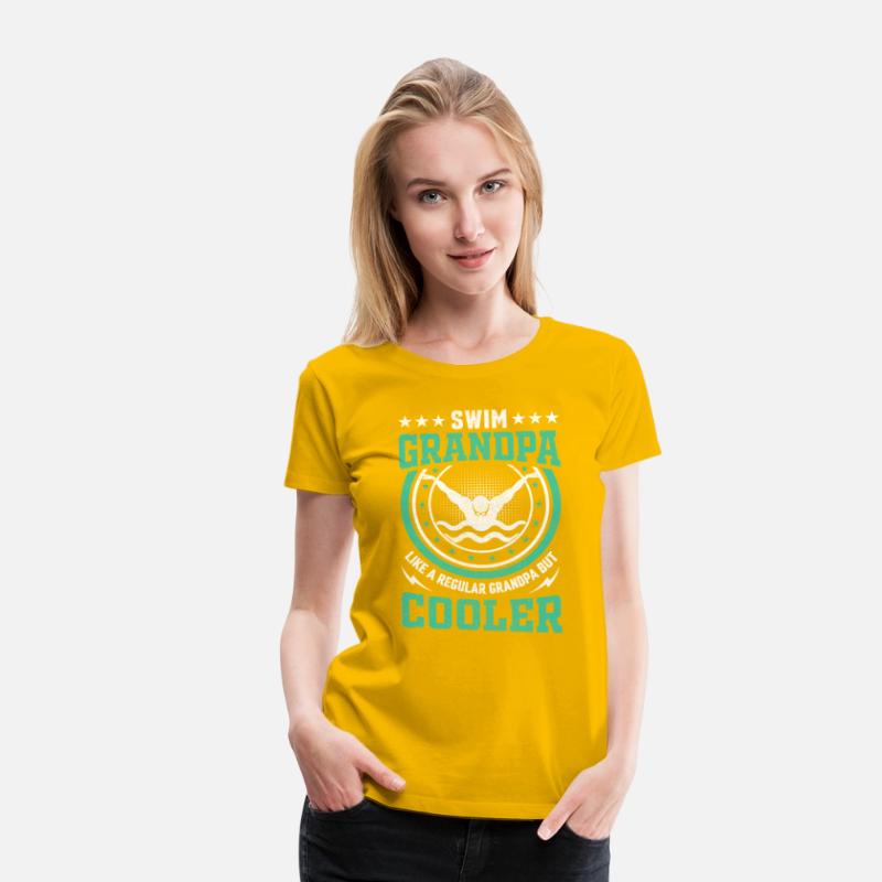 Swim Grandpa - Vintage Circle Swimmer Design