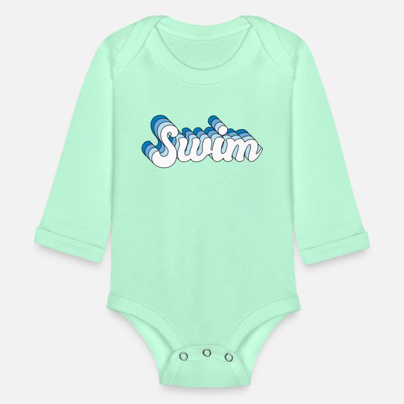 Swim Swimming Swimmer Retro Groovy Wave
