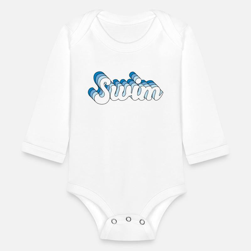 Swim Swimming Swimmer Retro Groovy Wave