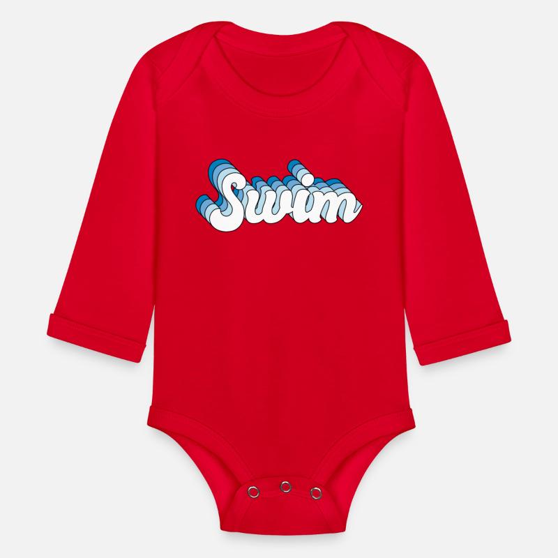 Swim Swimming Swimmer Retro Groovy Wave