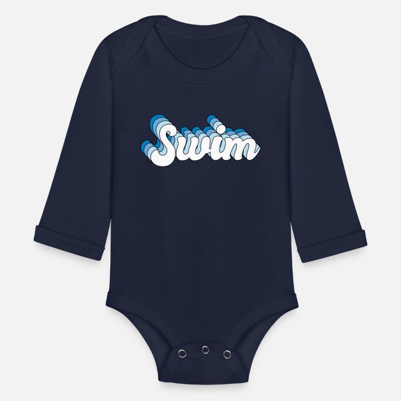 Swim Swimming Swimmer Retro Groovy Wave