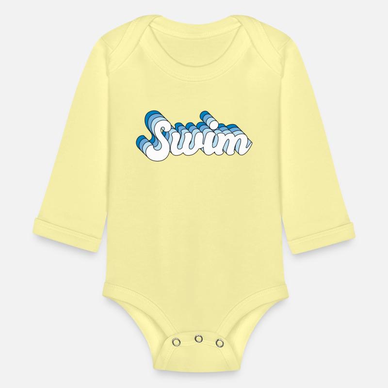 Swim Swimming Swimmer Retro Groovy Wave
