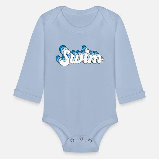 Swim Swimming Swimmer Retro Groovy Wave