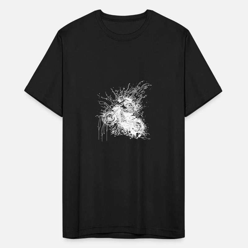 Terrain Racing Style Motorcycle Jump Splash