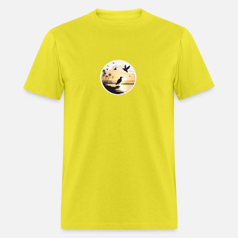 the beach sunset birds