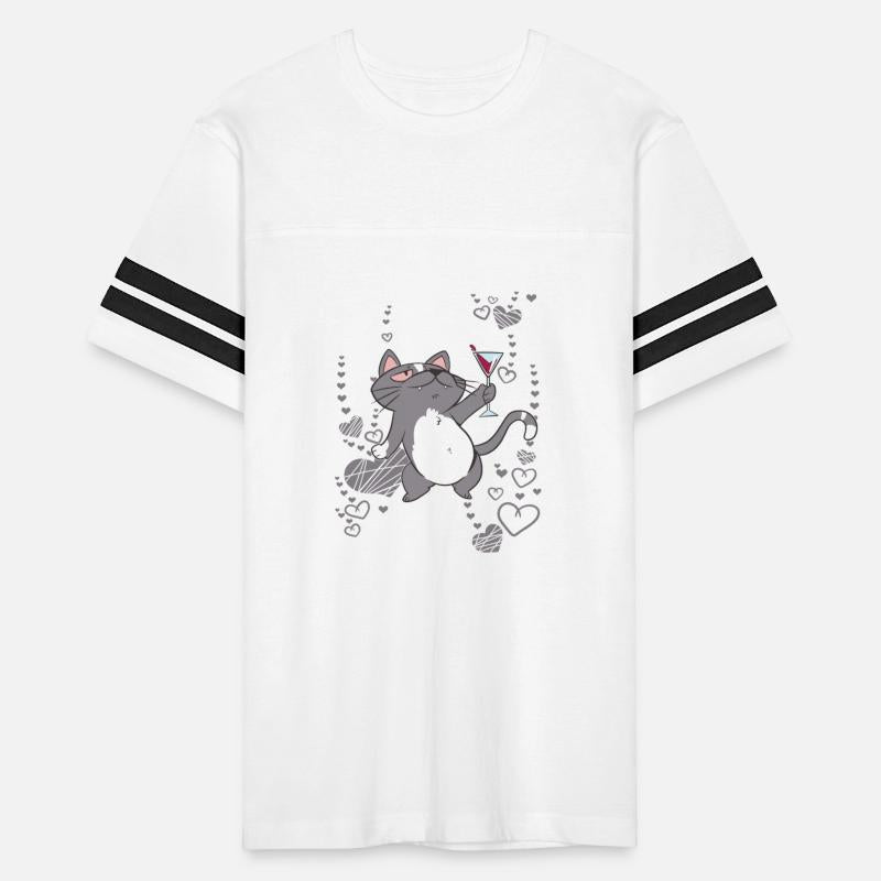 The cat celebrates a party