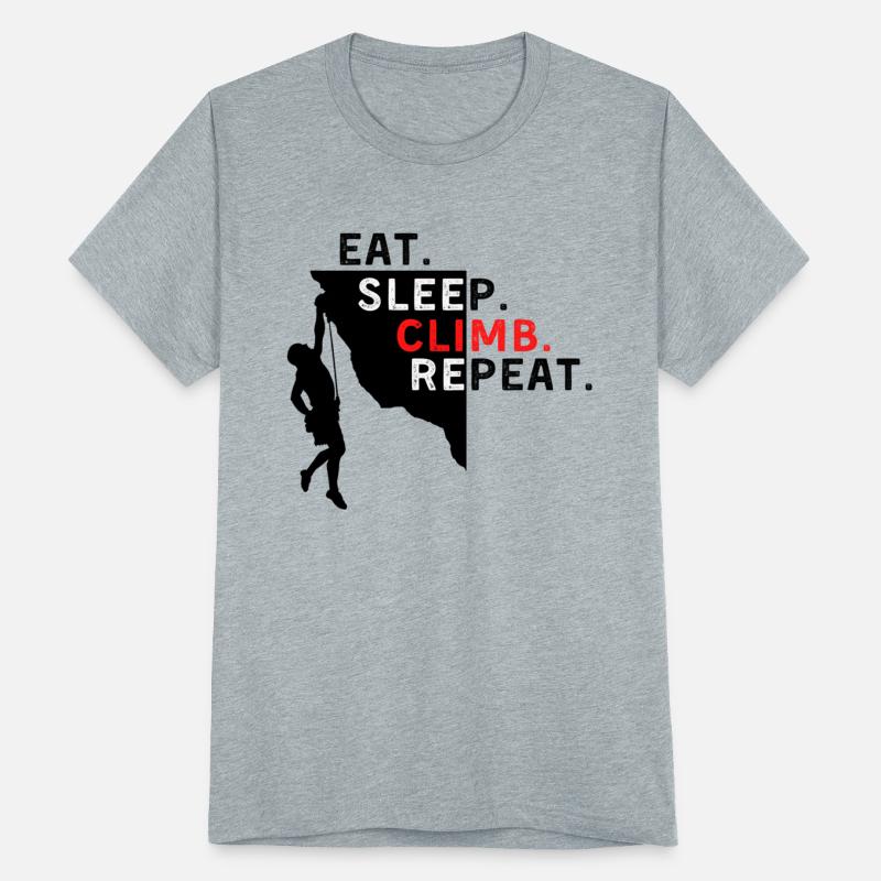 The EAT. SLEEP. CLIMB. REPEAT. Men Logo (black)