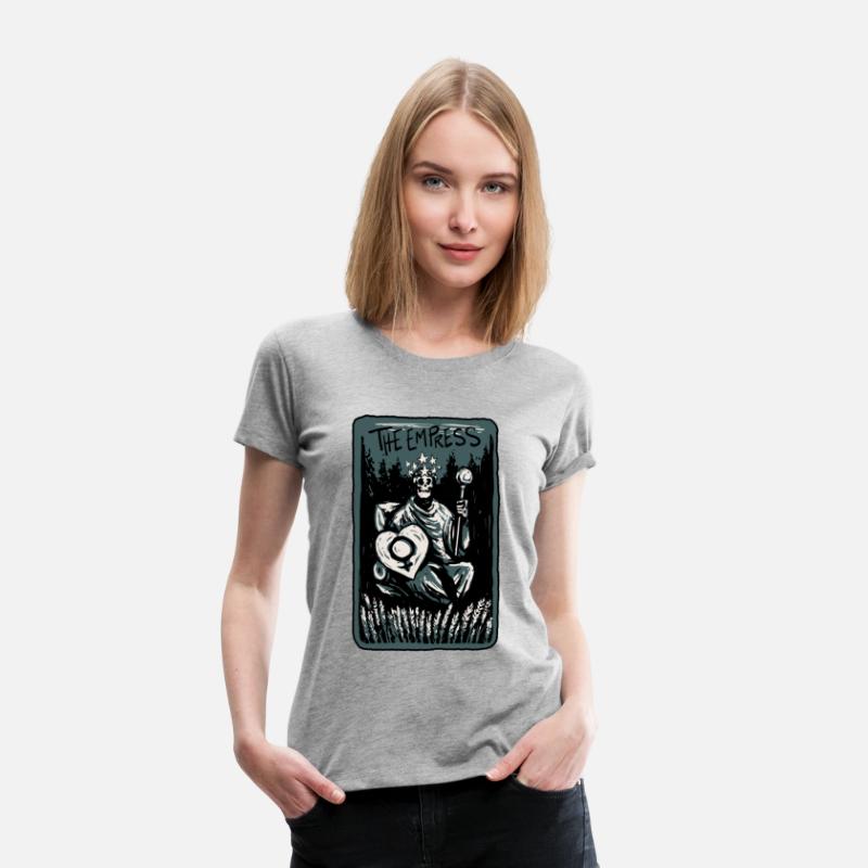 The Empress Skeleton Skull Tarot Card