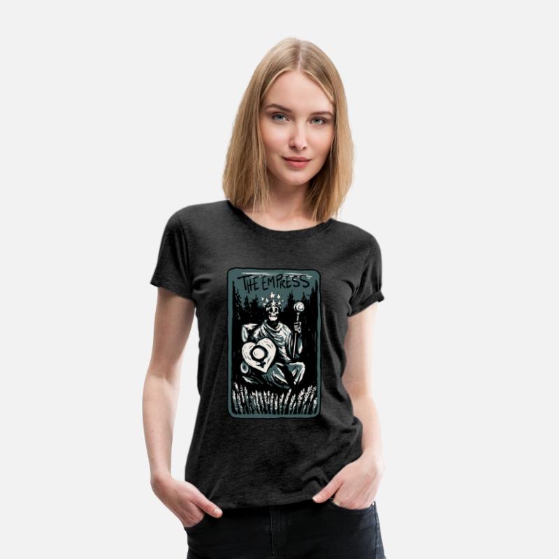 The Empress Skeleton Skull Tarot Card