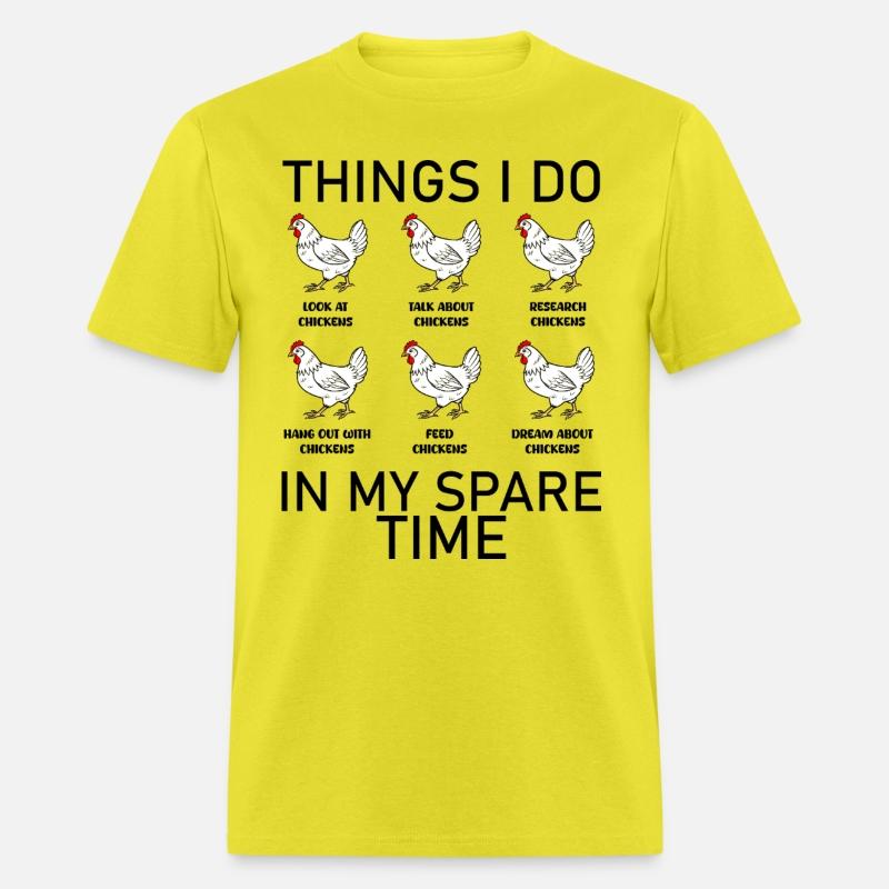 things i do in my spare time funny chickens gift