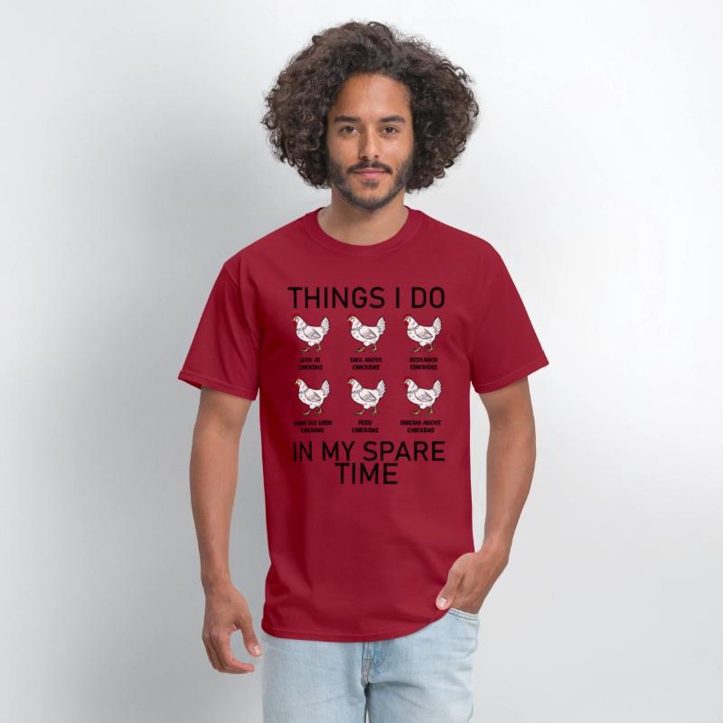 things i do in my spare time funny chickens gift