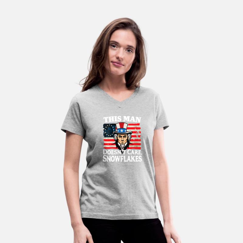 This Man Doesn't Care, Snowflakes Funny US Flag