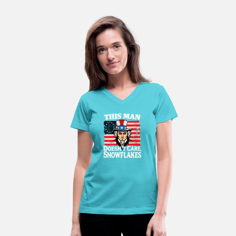 This Man Doesn't Care, Snowflakes Funny US Flag