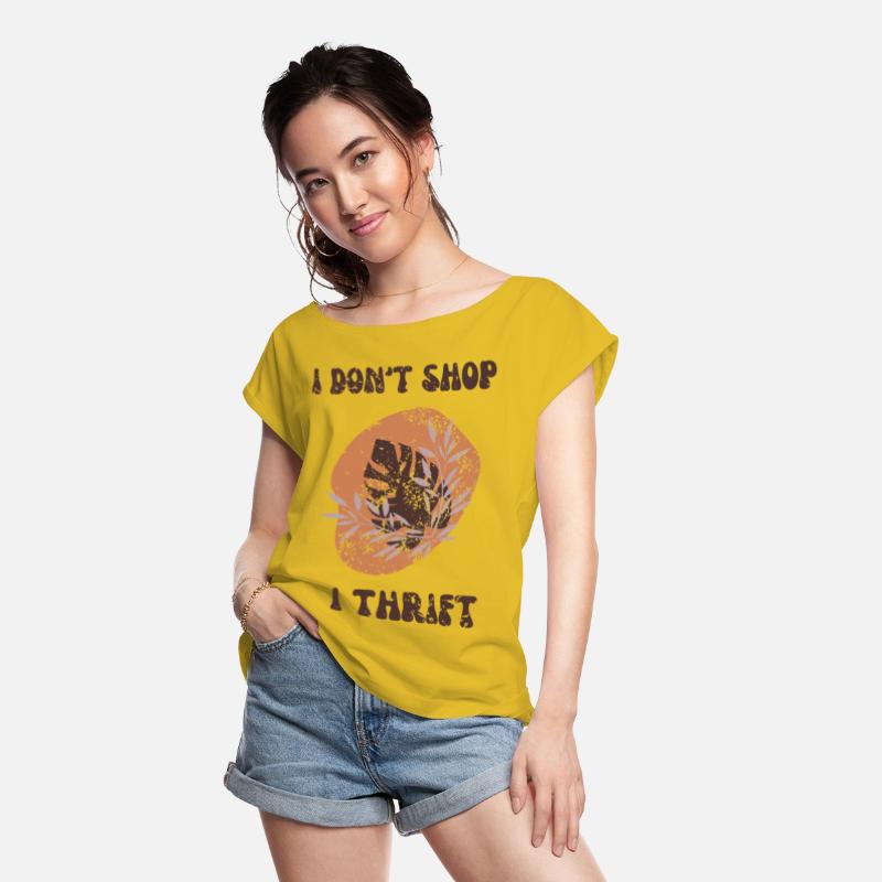 Thrift shopping quote t-shirt and apparel