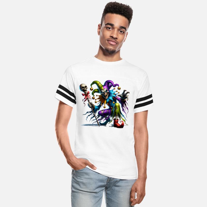 Twisted Jester King – Creepy Carnival Skull Clown