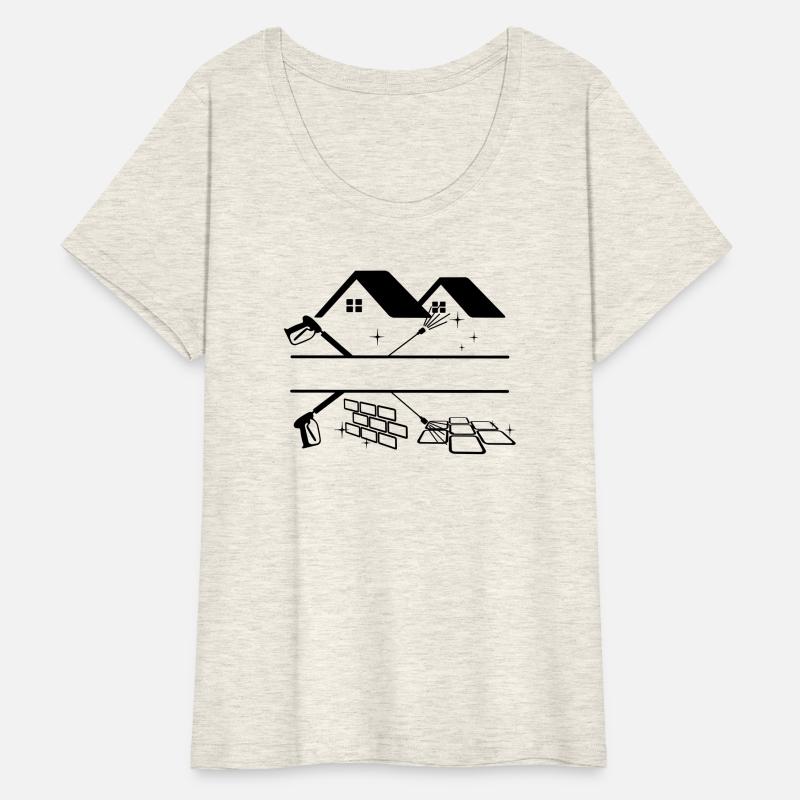 Two high-pressure sprayers facade cleaning