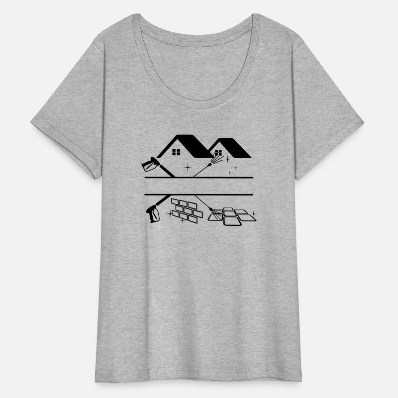 Two high-pressure sprayers facade cleaning