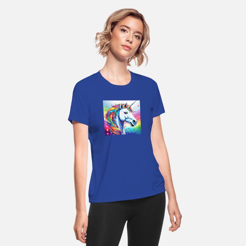 Unicorn Face in a Rainbow Spectrum